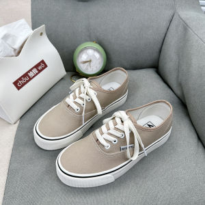 Low-Top Anahiem Skate Shoes Womens Spring Summer 2025 Trendy Cross-Laced Canvas Shoes Green Forest Color Slip-On Sneakers