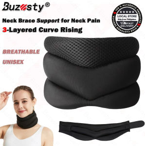 Buzesty Neck Brace for Neck Pain and Support Soft Foam Cervicorrect Neck Support Cervical Traction Corrector Relief Neck Pain Cervical Collar for After Injury Neck Collar