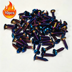 10 Pcs/Lot Cross Round Head Phillips Self-tapping Screw M4 M5 M4X16MM M5X16MM Screw 201 Stainless Steel Screw