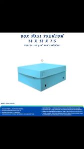 Dus Nasi 18x18 Box Nasi 18x18 Pastel Duplek 350 Gsm (Isi 5 Pcs--BB4P7)