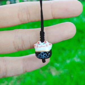 Móc Khóa Dây Đeo Điện Thoại Mèo May Mắn Nhật Dễ Thương Nhiều Màu Kiểu Đơn Giản - MS026