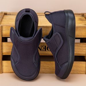 Lesvago Breathable Men Sneakers Widen Women Walking Shoes with swollen feet 、Big foot bone、 diabetes Shoes 、 Hallux valgus、 Wide Toe Elderly walking shoes Big Size 45 46