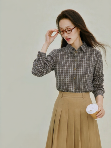 INMAN | High Sensation Checkered Long Sleeve Shirt