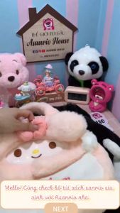 🌸Sẵn+Video🌸 Túi Xách Kuromi Thỏ hồng Melody Mèo Hello Kitty Lớn - Túi Gấu Bông Hoạt Hình Sanrio Dễ Thương - ASANRIO HOUSE