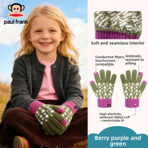 Paul Frank | Warm Wool Children Gloves Winter Windproof