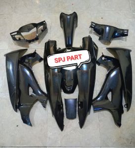 COVER BODY FULLSET BODY HALUS KASAR KARISMA D 125 D MERAH HITAM