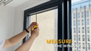 No-Drill 100% Blackout Curtain Heat Insulated Full Shading Window Curtain Magic Tape for Home Bedroom Space