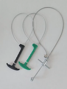 Pig Fixed Rope Catcher Dog Pig Holder Stainless Steel Livestock Snare Pig Trap Pig Baoding Set