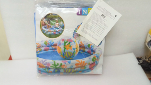 Bộ hồ bơi phao 3 món cho bé. hồ kích thước 132x28cm + phao + bóng.