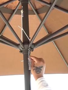 Payung Tenda Taman Hotel Patio Parasol payung pantai Bazar Outdoor Umbrella UV Perlindungan Kain