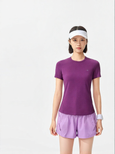 Purcotton | Knitted Round Neck Cool Dry Ladies T-Shirt