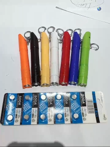 D002 3in1 Whistle Flashlight Ballpen Set with Stainless Keychain Hook & Portable Carry Bagchain ID Chain for Students