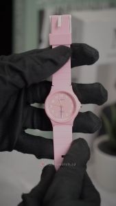Jam Tangan Wanita Casio Pop LQ-24B-4B Pink Dial Pink Resin Band