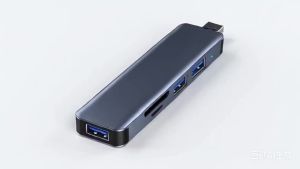 kebidumei | KEBIDUMEI 5 in 1 HUB USB 3.0 Docking Station With Card Reader 5Gbps High Speed Splitter Adapter Conmputer Accessories For Laptop