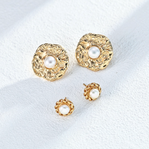 Vanco Chick Jewelry-S925 silver Design natural pearl earrings