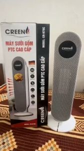 Máy sưởi gốm ceramic inverter CREEN 2000W an toàn cho trẻ nhỏ không đốt cháy oxy hàng chính hãng