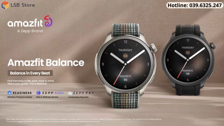 [Hỏa Tốc 4h - HCM] Đồng Hồ Thông Minh Amazfit Balance Nghe Gọi Trực Tiếp | Hàng Chính Hãng | Bảo Hành 12 Tháng | LSB Store