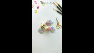 Crochet Bee Plushie Keychain/Bag Charm (Ready 100% Handmade Premium Gift or Present) 1 Set.