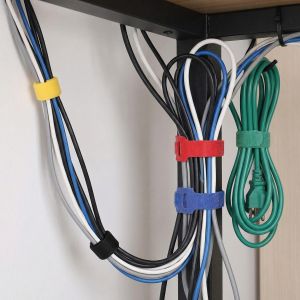 50pcs/100pcs Reusable Cable Ties Multi-Purpose Cable Ties Flexible Wire Organizer Adjustable Cable Management