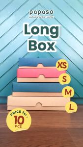 (isi 10pcs) Dus Dos Box Kotak Roti Kue Brownies 28x12x6cm Window Kraft Full Laminating 1 Sisi LBB-L-WINDOW