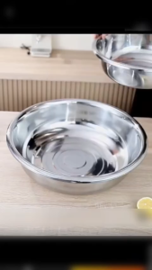 Baskom Stainless Steel Jumbo Serbaguna Wadah Makanan Cuci Makanan/Alat Makan Anti Karat Food Grade