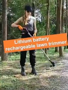 PINSEN เครื่องตัดหญ้า เครื่องตัดหญ้าไฟฟ้า ตัดหญ้า กิ่งไม้ อุปกรณ์ครบชุด พร้อมแบตเตอรี่ ง่ายต่อการพกพา มอเตอร์พลังงานสูง