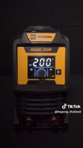 เครื่องเชื่อมไฟฟ้า ระบบดิจิทัลเต็มรูปแบบ ฟังก์ชันจัดเต็ม 200A ยี่ห้อ HUGONG รุ่น HDARC 200W