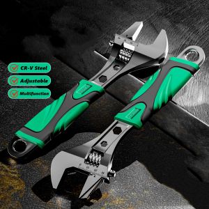8/10/12 inch Adjustable Wrench Multi-function Universal Spanner Wrenches Set for Greater Leverage Locking Car Maintenance Tool