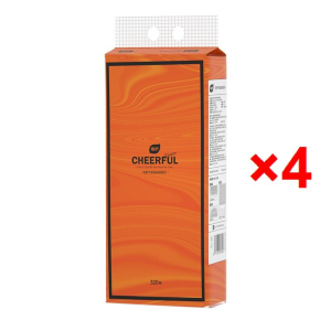 [ 1 ลัง4 ห่อ ] Botares CHEERFUL GB/T 20808 ทิชชู่แบบดึงแขวนได้ ดีลักซ์ คอมฟอร์ท กระดาษทิชชู่ หนา 4 ชั้น 1280 แผ่น