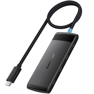 Lemorele | Lemorele TC107 USB3.2 Hub10Gbps 5-in-1 USB C Hub 4-Port USB 3.2 Gen 2 Adapter for Mac/Windows/Android