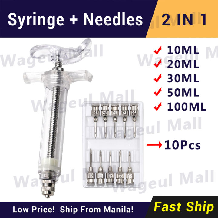 Fiber glass syringing Injection needles Heavy duty syringing with 1 ...