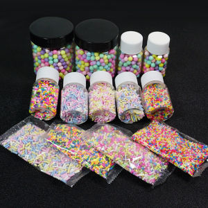 Than Color Macaron Beads DIY Artificial Candy Needles Soft Clay Tear Drop Glue Cream Material for Phone Cases and Toys