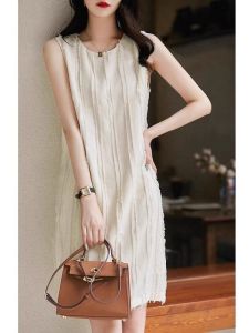 New Spring Versatile Slimming Sleeveless A-Line Dress