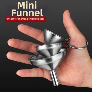 Mini Stainless Steel Household Liquid Funnel Set