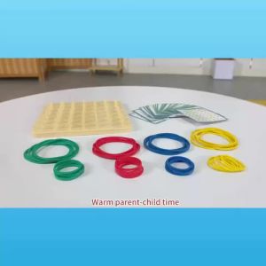 Đồ Chơi Trẻ Em Montessori Bảng Móng Tay Cao Su Sáng Tạo Kèm Thẻ Cho Giáo Dục Mầm Non Trẻ Em Từ 14 Tuổi Trở Lên