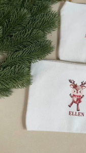 [SG] Customised Personalised Make Up Bag Christmas Organizer Pouch Birthday Gift Bridesmaid Gift