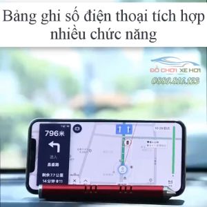 Bảng Số Điện Thoại Thẻ Đỗ Xe Kiêm Giá Đỡ Điện Thoại Tích Hợp Phá Kính (3 trong 1)