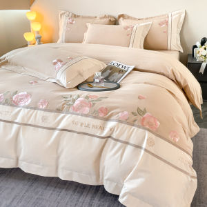 GALADRIEL 100% Cotton Thickened Flocking A-Class Four-Piece Set Warmth Guaranteed Modern Simplicity Chinese Style Bedding