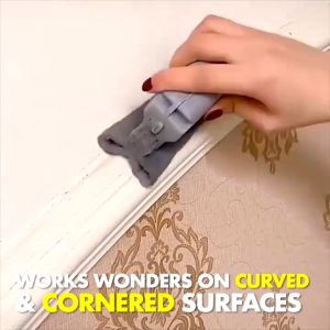 Window Groove Cleaning Brush Pad Magnetic Window Trough Cleaner Gap Slot Door Track Dust Removal Cloth Home Laundry Tool