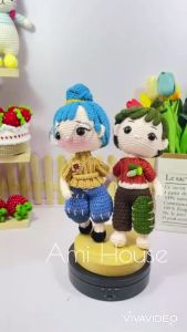 Búp bê May & Cody It Takes Two bằng len móc | Gấu bông handmade cao cấp 100% sợi cotton - Ami House