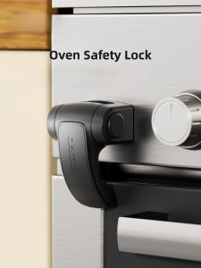 EUDEMON | High Temperature Resistant Child Safety Lock For Oven Steamer Microwave Door Prevention Disinfection Cabinet Rotation Buckle