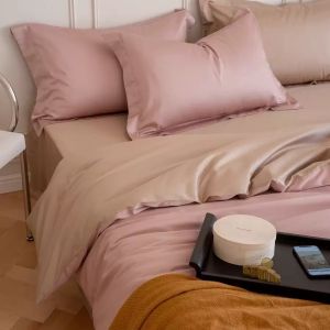 Silk Feel Long Staple Cotton High Thread Count Bedding Set