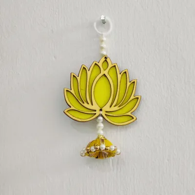 Lotus Hangings for Decoration/Floral Wall Hangings for Temple Decor showpiece for Diwali / Deepawali home Decor
