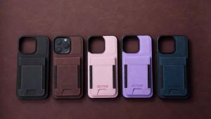 SUTENI Luxury Faux Leather Elastic Band Card Holder Stand Phone Case Frosted Feel For Samsung Galaxy S26 Ultra S25 Plus S24 S23