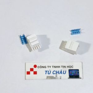 Đầu gắn âm tường RJ11 4 Line điện thoại / Ruột điện thoại âm tường RJ11 4 tim AMP