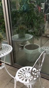 Replica Shop โต๊ะสนาม โต๊ะนั่งเล่น โต๊ะ ชุดโต๊ะสนาม + เก้าอี้ 2 ตัว อลูมิเนียม แข็งแรง ทนแดด ทนฝน รุ่น RF-01