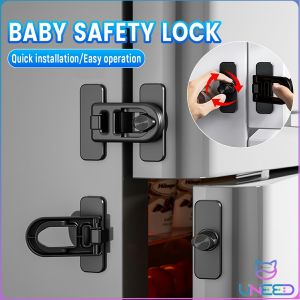 Need. Refrigerator Lock Child Safety Protection Refrigerator Lock Anti-Clamp Easy Installation White/Black