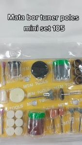 Mata Bor Grinder Mini Set Lengkap Set 105 Pcs Aksesoris Mata Bor Tuner Rotary Tool Sanding Abrasive