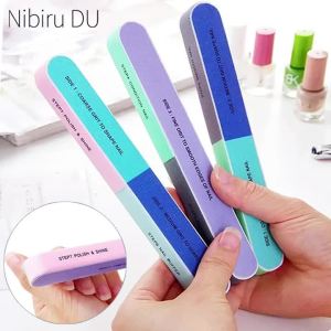 LULAA | 1/5Pcs Nail File Seven Sided Polishing Tools Manicure Pedicure Professional Files Nail Art Sanding Buffer Block Nail Tools