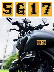 Number Stickers (0-9) DIY Number Decals for Motorcycle and Car Decoration Birthday and Phone Number Stickers
